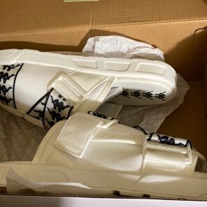 Kappa 222 Banda Mitel 1 Sandals - Black & White